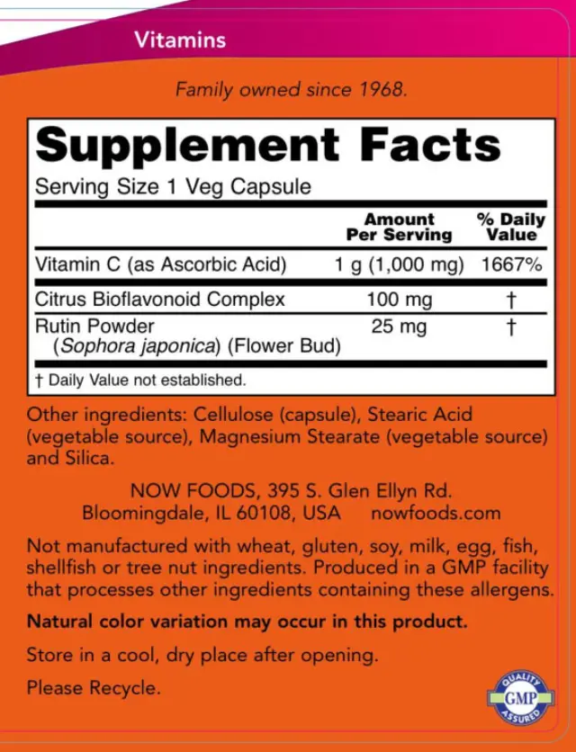 Now Foods Vitamin C-1000 With Bioflavonids 2