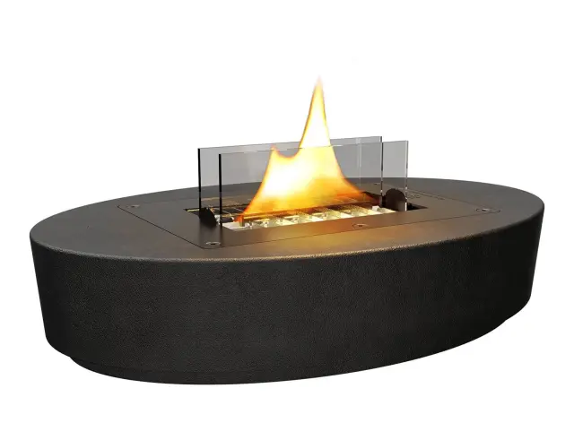 Επιτραπέζια Εστία Φωτιάς Carnation Tenderflame με διάρκεια καύσης 4 - 5 ώρες, χωρητικότητα δεξαμενής 500ml και διαστάσεις 32x22x7cm - Black TF-0609002 2