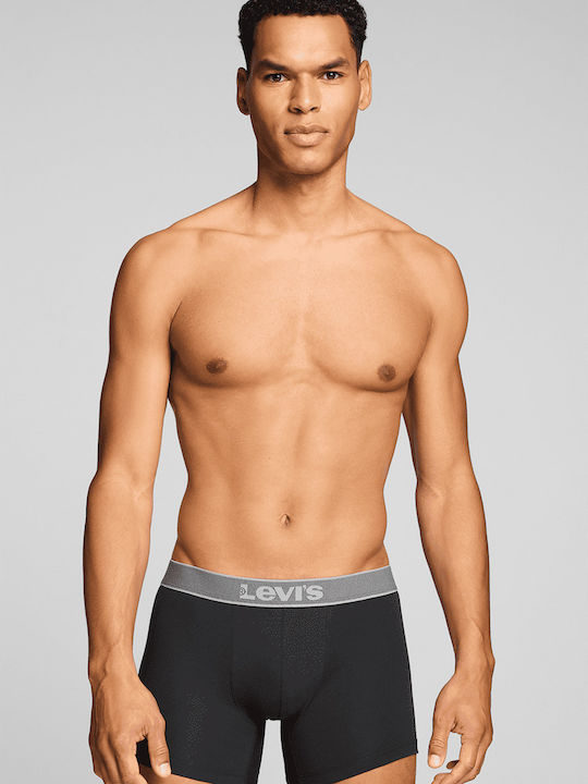 Levi's Twill WB Boxer Brief 2-Pack Μαύρο Black - M