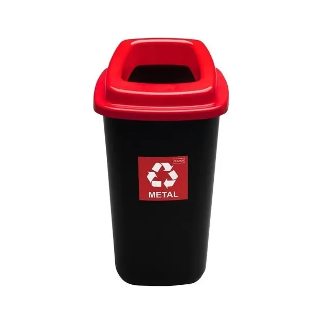 Delta Cleaning Πλαστικός κάδος ανακύκλωσης 90lt Κόκκινος / ΚΠ90Κ