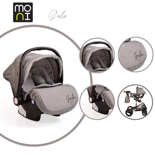 MONI - Car seat Gala dark grey - 3800146239367
