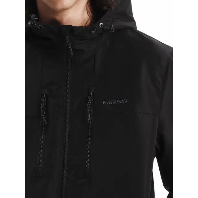 Emerson Hooded Bomber Jacket (252.EM10.31-Black) - Μαύρο 2