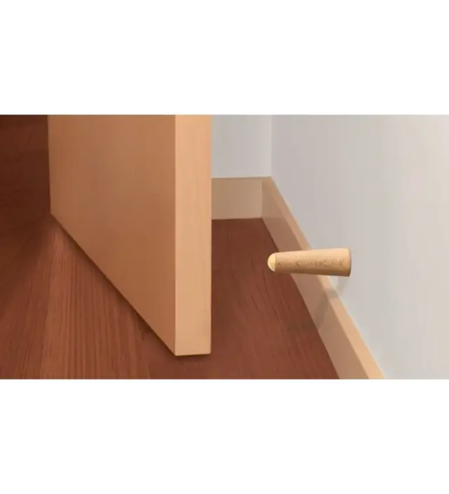 ΣΤΟΠ ΠΟΡΤΑΣ ΤΟΙΧΟΥ ΞΥΛΙΝΟ INOFIX 3165 30x30x85MM ΜΕ ΒΙΔΕΣ Καφέ 3