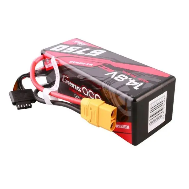 Gens Ace G-tech 6750mah 14.8v 60c 4s1p 14# Xt90 Battery