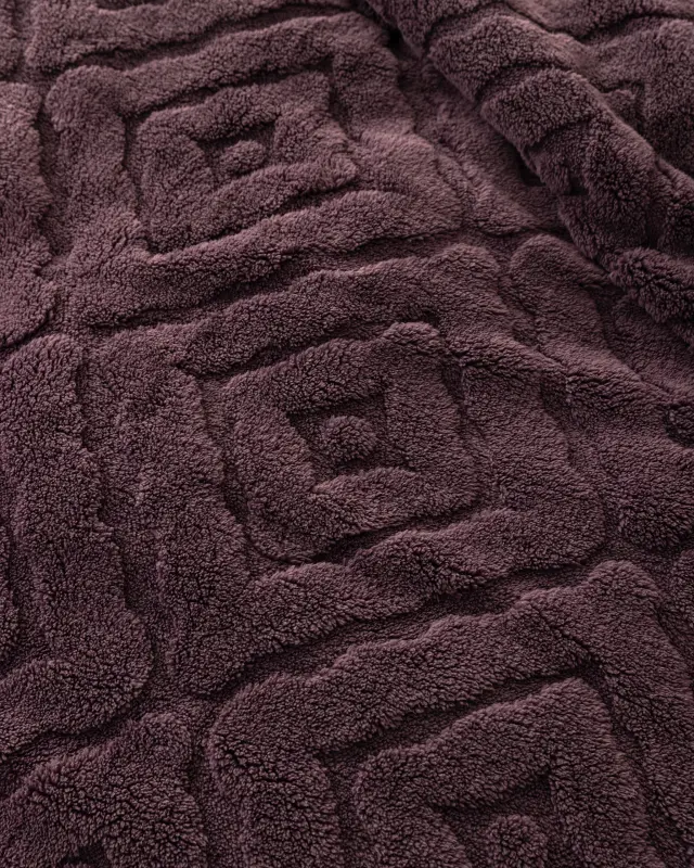 Κουβέρτα 160x220 Μονή Shu Velvet 280gsm Nima Oryn Marron 100% Πολυέστερ 2