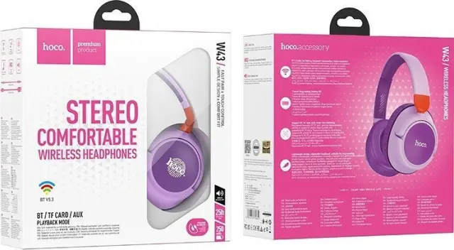 HOCO headset bluetooth Adventure W43 Purple 3