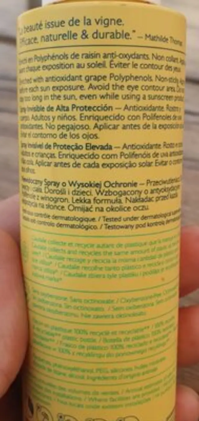 Caudalie Vinosun Protect Invisible High Protection Spray SPF30 Αντηλιακό Σπρέι για Πρόσωπο + Σώμα, 150ml 3