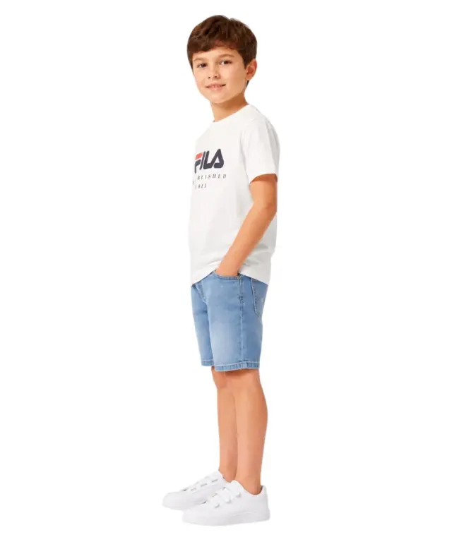 Fila - Παιδικό T-shirt Benna Logo FAK0432-10001 Λευκό 2