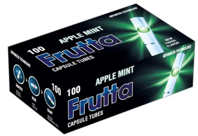 Frutta Άδεια Τσιγάρα Click Tubes Μήλο-Μέντα - 100τεμ.
