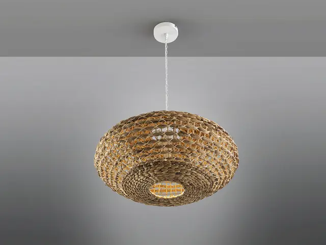 NANA RATTAN D60 306278 φωτιστικό κρεμαστό Ξύλο 3