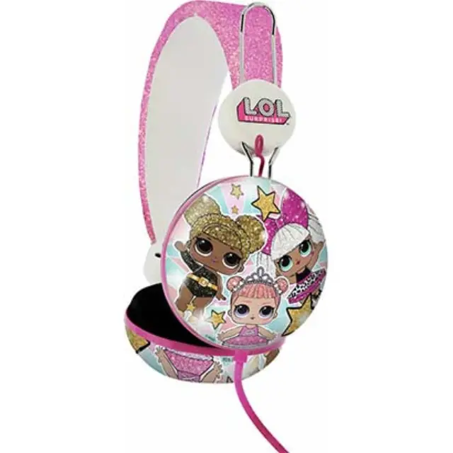 OTL L.O.L. Surprise! Glitter Glam Ενσύρματα Παιδικά On Ear Ακουστικά Ροζ