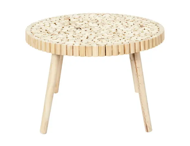 Τραπεζάκι Βοηθητικό Home Deco Factory με διαστάσεις 60x40cm - MDF & Ξύλο - Aπόχρωση ξύλου HD5206 2