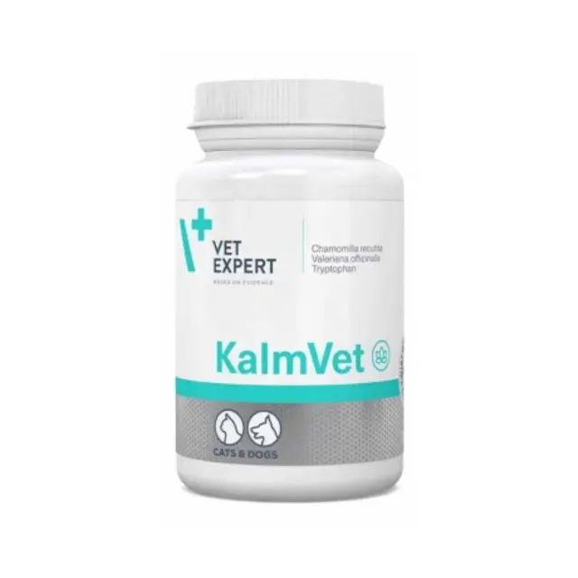 VetExpert Kalmvet Συμπλήρωμα Διατροφής Σκύλου και Γάτας σε Δισκία για Διαχείριση Άγχους & Στρες 60 tabs