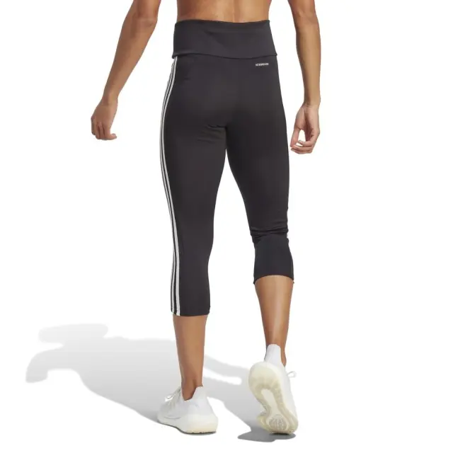 adidas High-Rise 3-Stripes 3/4 Tights (GL3985-Black) - Μαύρο - XS 2