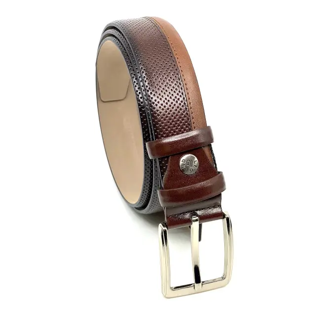 Καφέ με Ταμπά Ζώνη P.U. Leather 3,5 cm - 105cm 2
