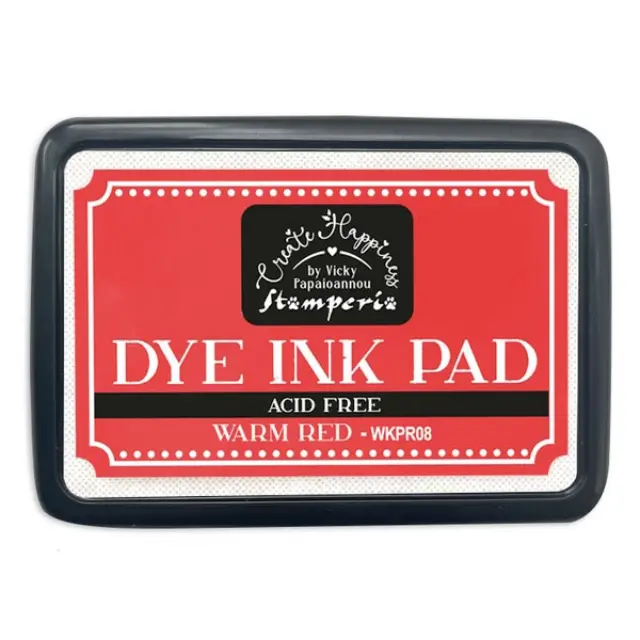 Μελάνι σε ταμπόν για σφραγίδες Dye Ink Pad, Stamperia, Warm Red