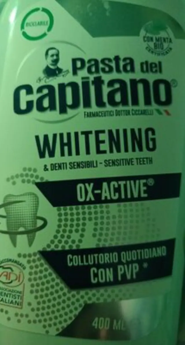 Pasta del Capitano Whitening Στοματικό Διάλυμα 400ml