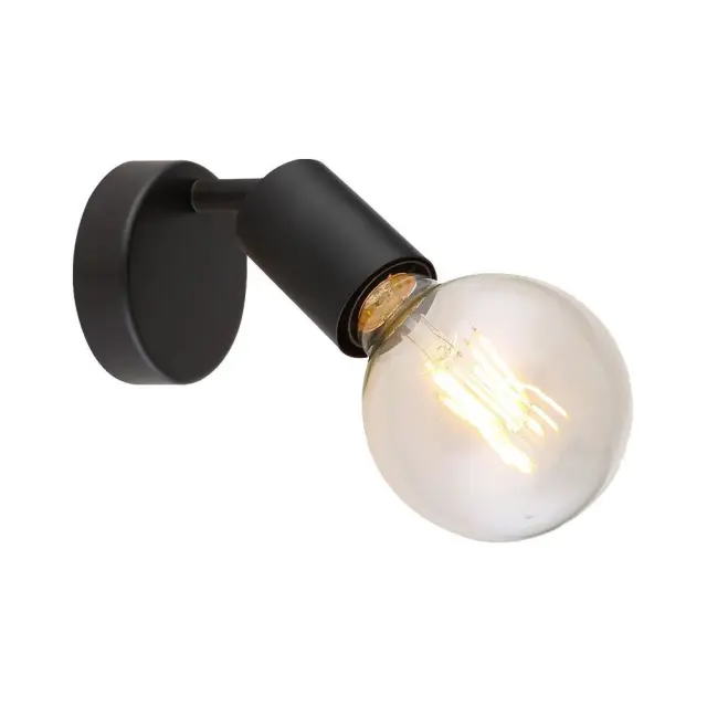 Απλίκα Τοίχου Spotlight BERGEN SP769 1xE27 Μαύρη VIV005018 2