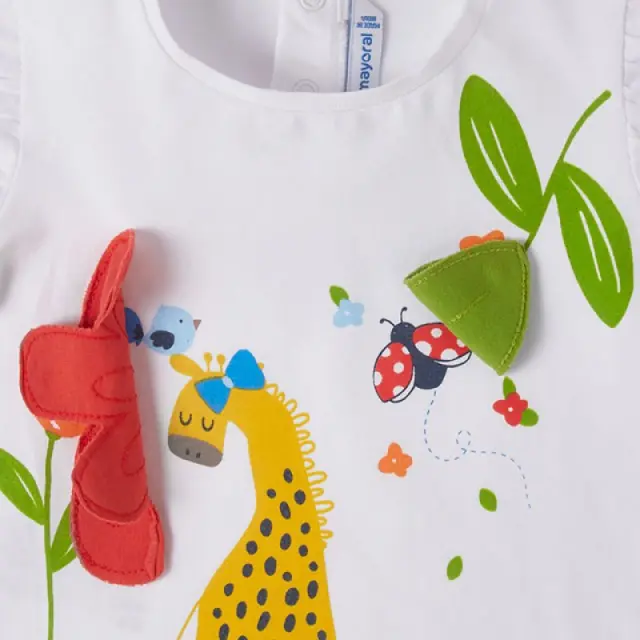 Baby 6 μηνών έως 4 ετών Μπλούζα κοντομάνικη play λευκό 3