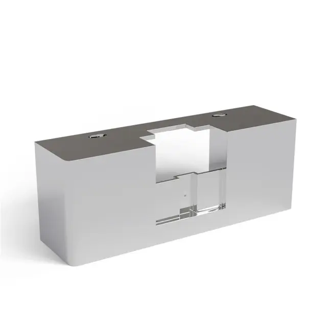 Avide LED Κουτί Τοποθέτησης Λαμπτήρων Καθρέφτη Chrome 15.001.2091