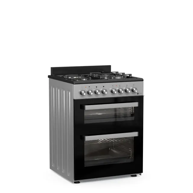 THERMOGATZ - ΚΟΥΖΙΝΑ ΜΙΚΤΗ TGS 8001 IX DOUBLE-CAVITY