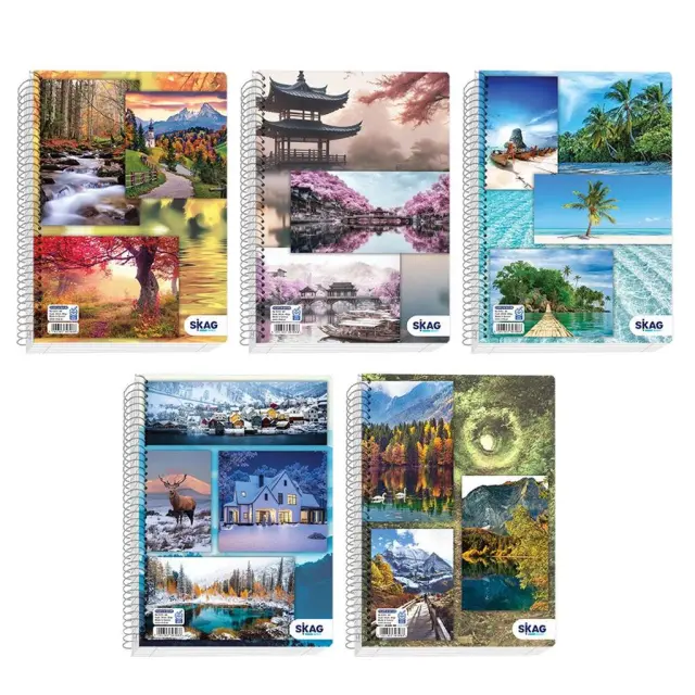Skag Τετράδιο Με Μονό Σπιράλ Α4 Escape In Nature 4 Θεμάτων 80 GSM (Διάφορα Σχέδια)/ 9314 (Skag)