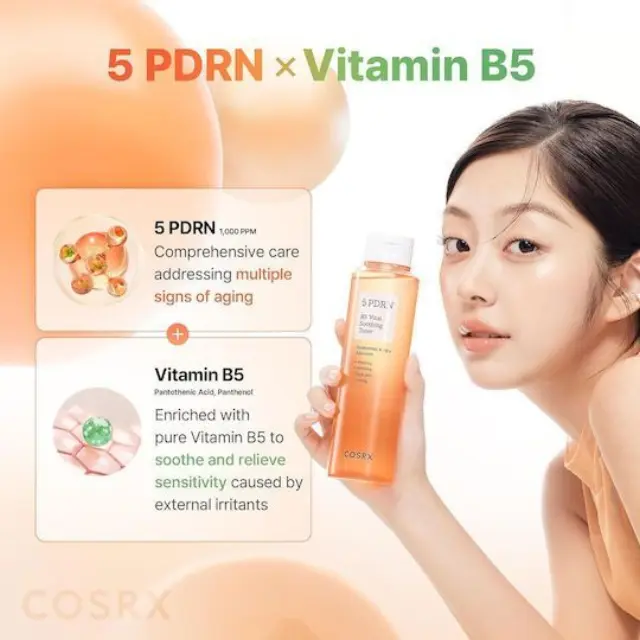 Cosrx 5 PDRN B5 Vital Soothing Toner - Αναζωογονητικό Toner για Λάμψη, Σύσφιξη + Καταπράυνση 280ml 3
