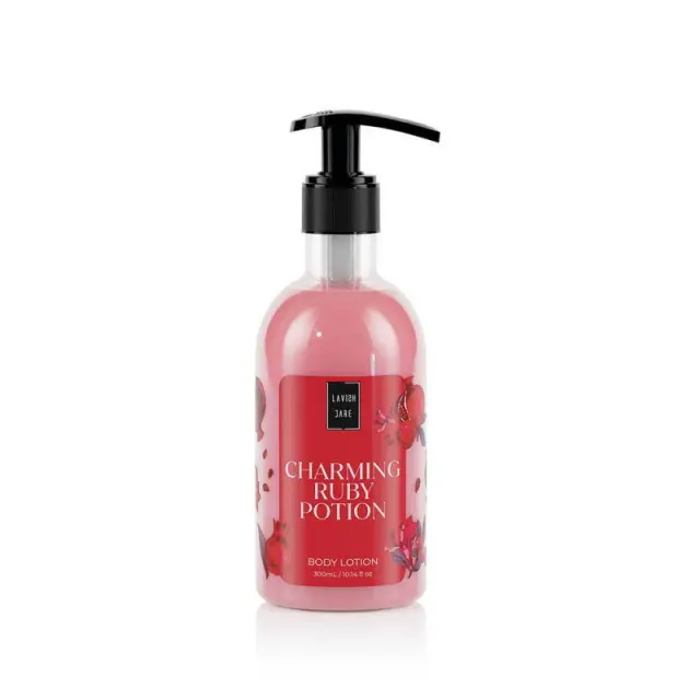 Lavish Care | Charming Ruby Portion Hand & Body Cream | Ενυδατική Κρέμα Χεριών & Σώματος Ρόδι | 300ml