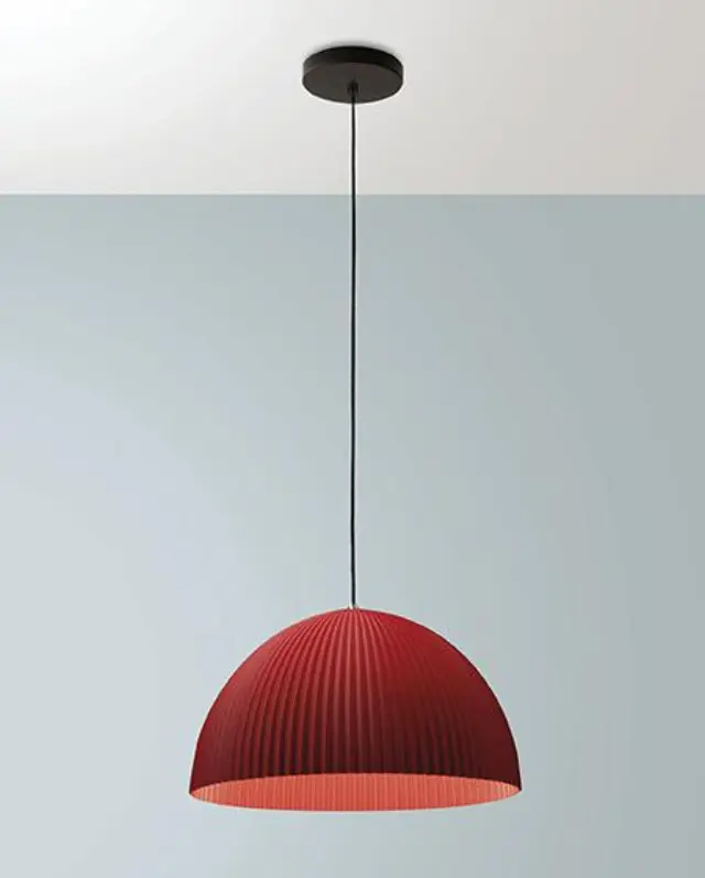 Carola 3757-40 φωτιστικό καμπάνα με ρίγες Burgundy