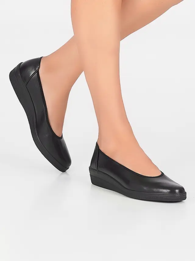 Gabor Μπαλαρίνες Γυναικείο δέρμα Μαύρο GAB/76400 37-SCHWARZ/KID 2