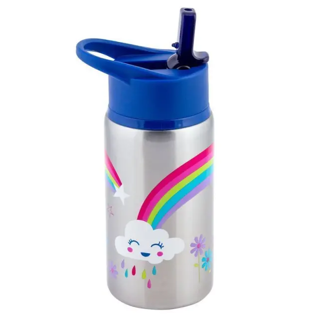 Stephen Joseph Παγούρι Αλουμινίου με Καλαμάκι Rainbow 532ml
