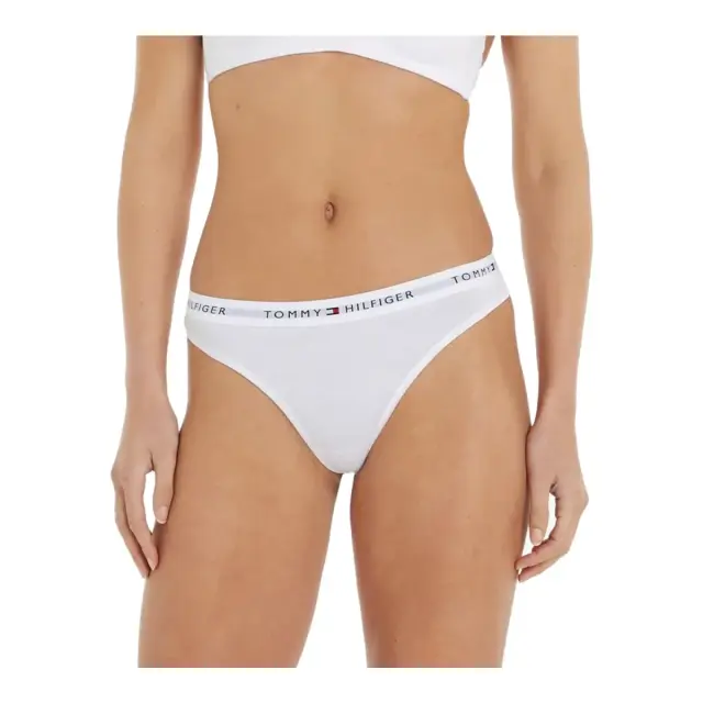 Tommy Hilfiger Γυναικείο String Tommy ICONS Thong, Χρώμα Λευκό - L
