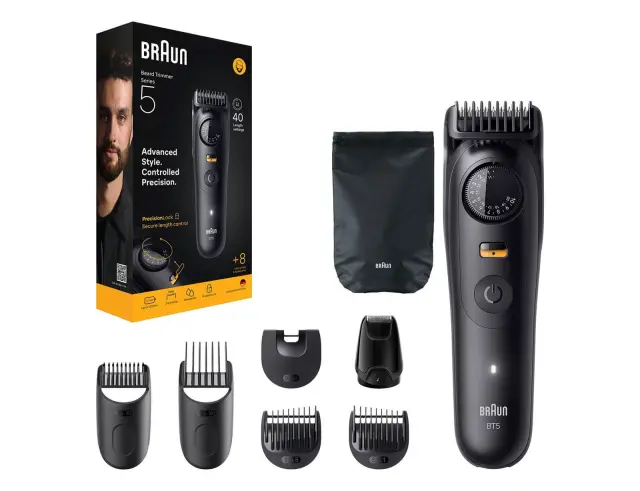 Επαναφορτιζόμενη Ξυριστική Μηχανή Braun Series 5 BT5560 με 8 εξαρτήματα και 40 ρυθμίσεις κοπής BT5560 2