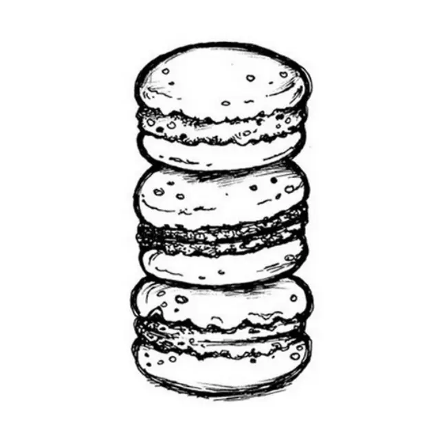 Σφραγίδα 5x7cm Macarones, Stamperia