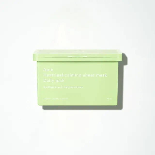 Abib Heartleaf Calming Sheet Mask Daily Pick Καταπραϋντική Μάσκα Προσώπου σε Φύλλο, 30τμχ