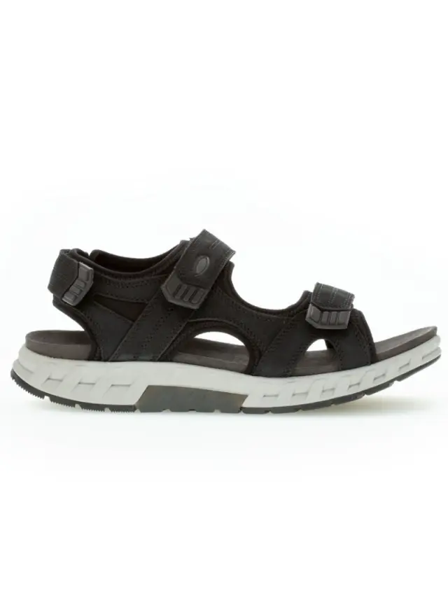 Pius Gabor Πέδιλα Ανδρικό δέρμα Nubuck Μαύρο PGA/800410 01-BLACK 3