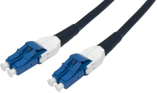 Conexpro fiber optic outdoor patch cord, LCupc/LCupc, Duplex, Singlemode, 50m
