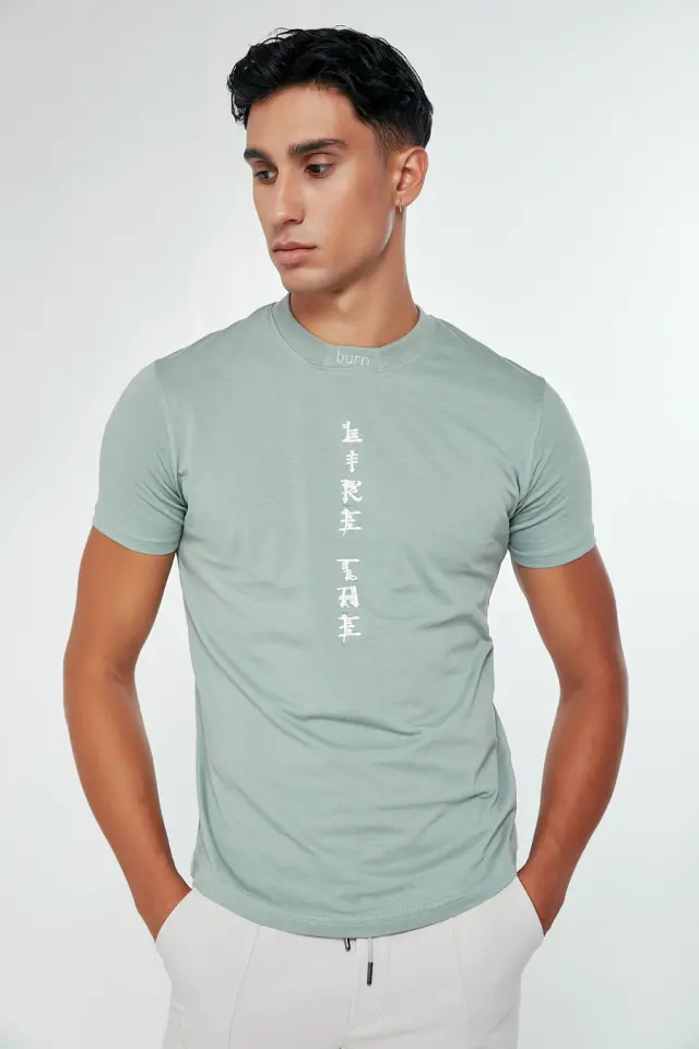 T-Shirt Burn Χακί