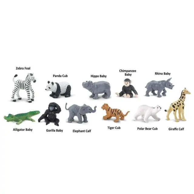 Safari Ltd Μινιατούρες Zoo Babies TOOB Μωρά Ζωάκια (3+ ετών) 680004 2