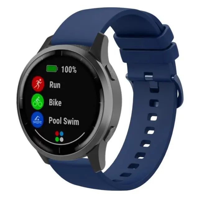 Pure Colour Λουράκι για Smartwatch 22mm-Dark Blue OEM