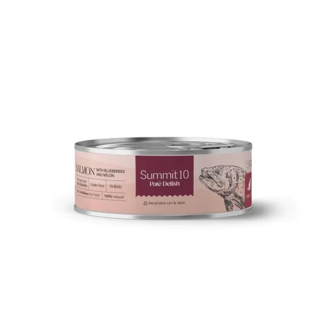 Summit10 Patè Delish Σολομός 92% με Βατόμουρα και Πεπόνι 85gr