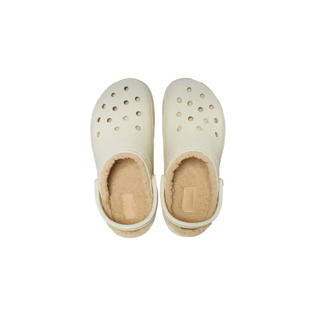 Crocs Classic Platform Lined Clog (207938-2Y2) - Μπέζ 3