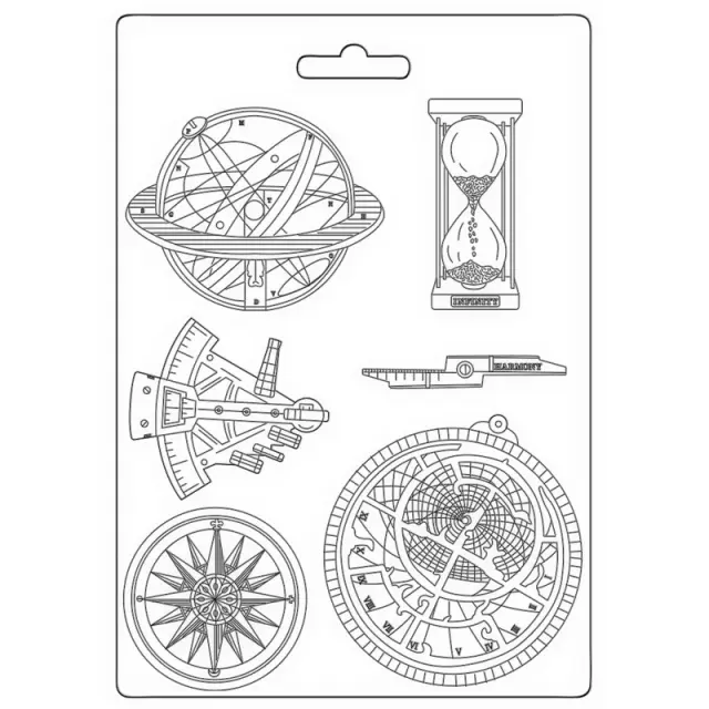 Καλούπι εύκαμπτο A4, 21x29cm, Stamperia, Cosmos Infinity, Compass