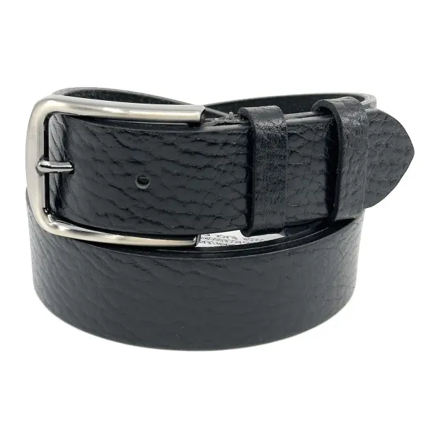 Μαύρη Δερμάτινη Ζώνη Full Grain 3,5 cm