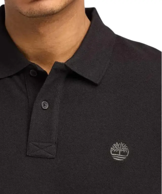 Timberland - Ανδρικό T-shirt Polo με Λογότυπο TB0A6VDP-001 Μαύρο - M 2