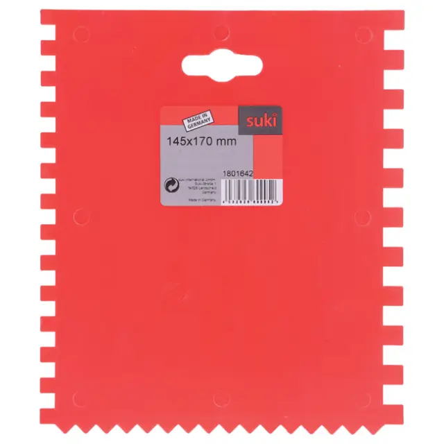 Σπάτουλες Κόλλας Πλαστικές 145x170mm Δόντια 3 Πλευρών 2