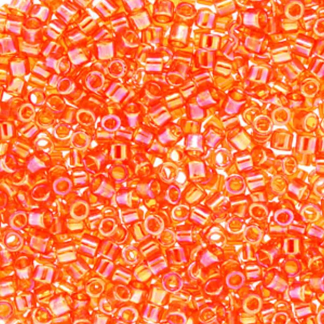 Χάντρα Miyuki Delica 10/0 - DBM0151 - Transparent Rainbow Tangerine ~7gr