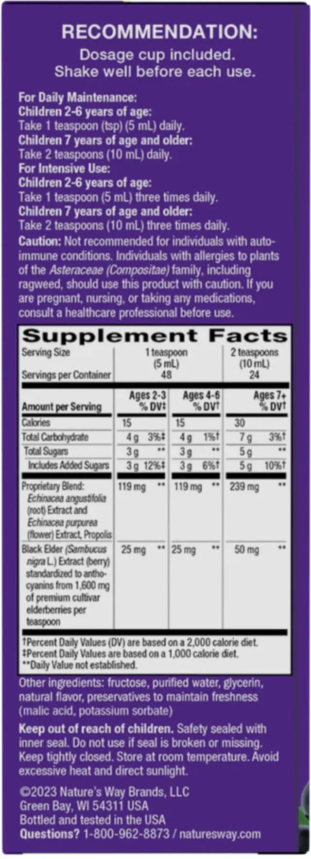 Nature's Way Sambucus Immune Syrup for Kids 2