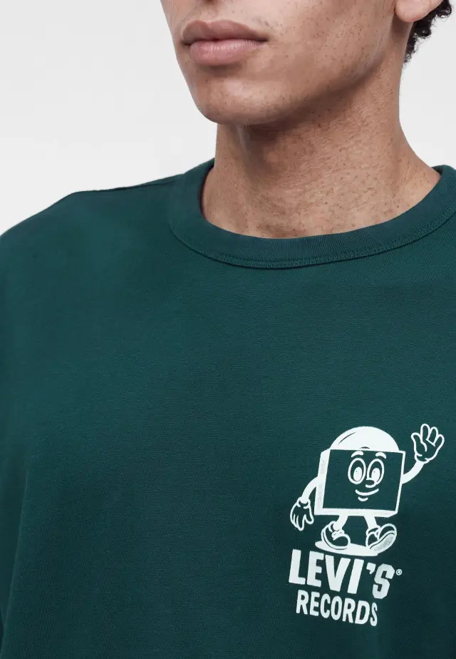 LSE-LOOSE TEE GREENS - LSE LOOSE TEE LEVIS RECORDS PONDEROSA PINE BODY WHITE LOGO Ponderosa Pine 2