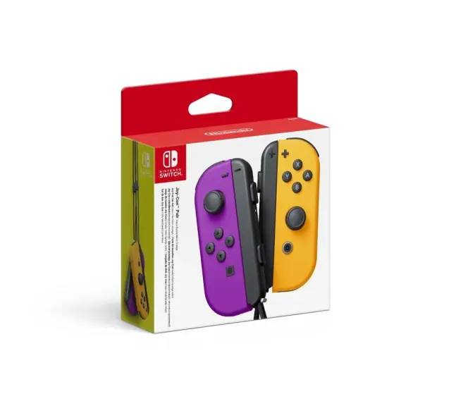 Nintendo Switch Joy-Con (Pair) Neon Purple-Neon Orange Switch (CRD) 52201